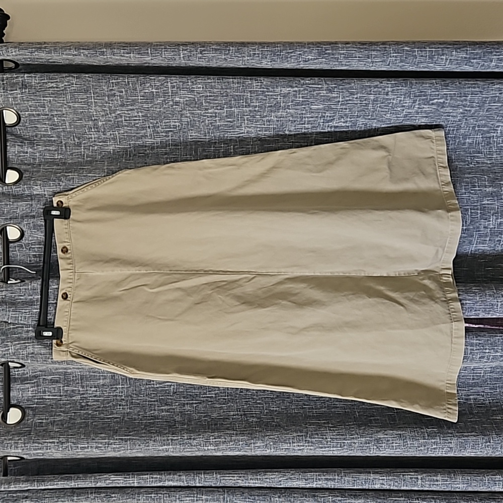 Woolrich A-line khaki skirt women's size 12